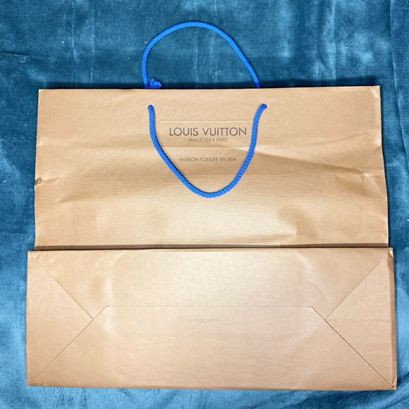 Louis Vuitton bag brown with blue straps. - Picture 5 of 6